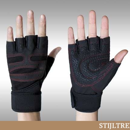 Handschoenen Heren Fitness Zwart Zwarte