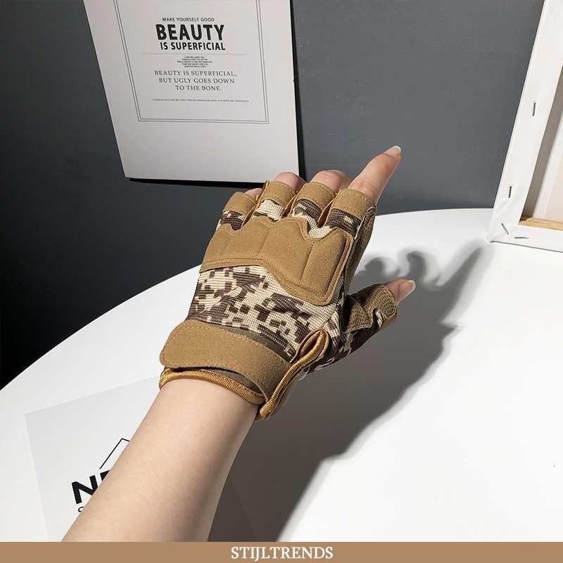 Handschoenen Heren Kort Mannen Khaki