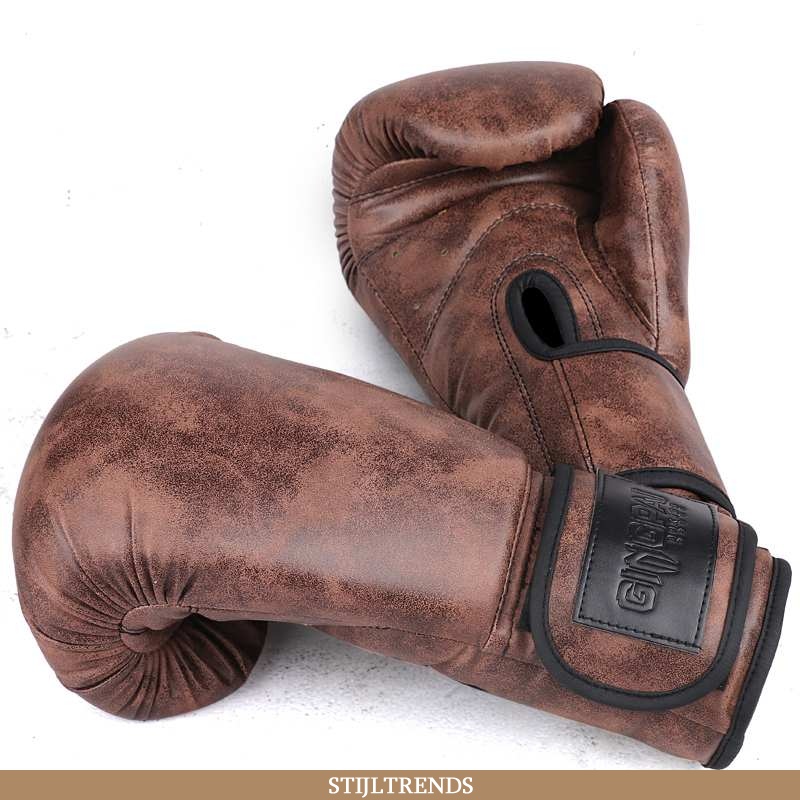 Handschoenen Heren Leren Vintage Boksen