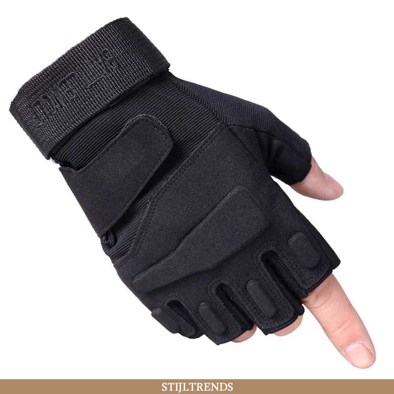 Handschoenen Heren Outdoor Halve Vinger Zwarte