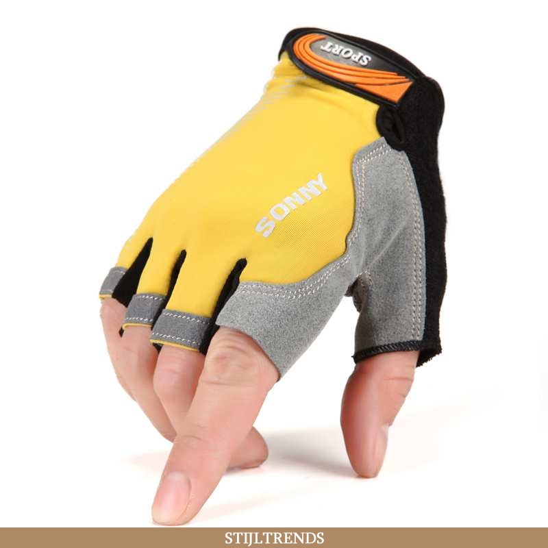 Handschoenen Heren Outdoor Touchscreen Geel