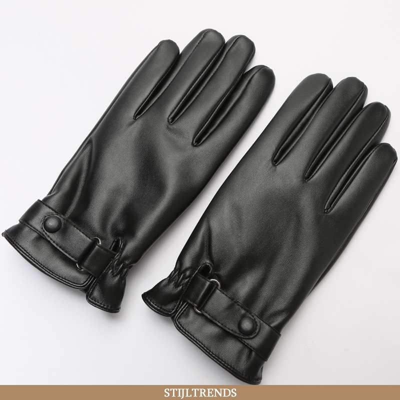 Handschoenen Heren Suede Waterdichte Touchscreen