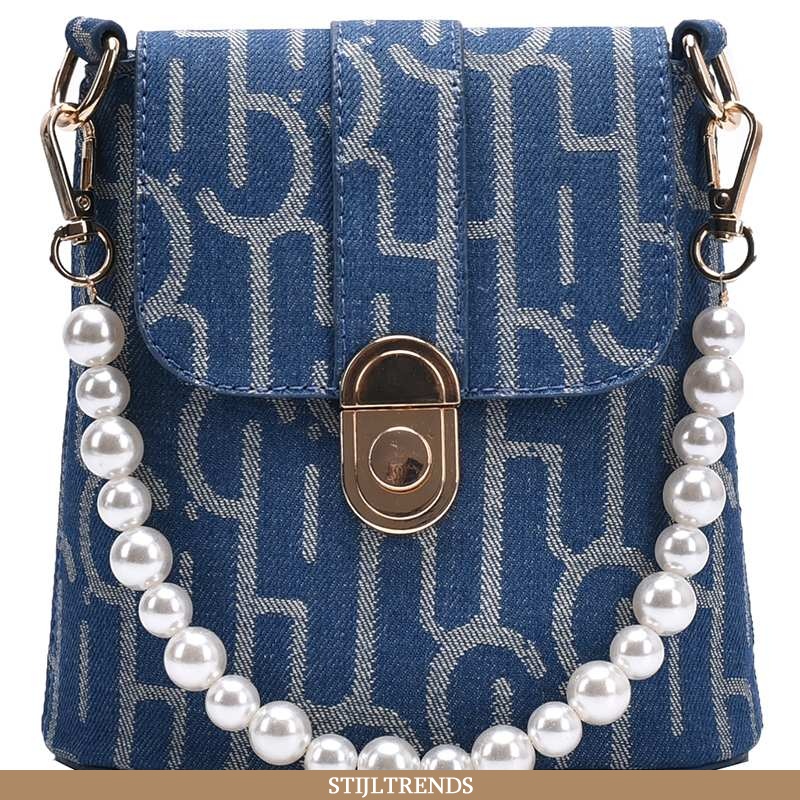 Handtas Dames Messenger Tas Canvas Trendy Donkerblauw