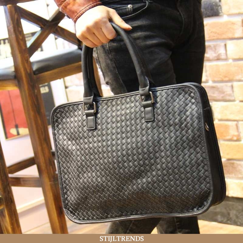 Handtas Heren Aktetas Trendy Handgemaakte