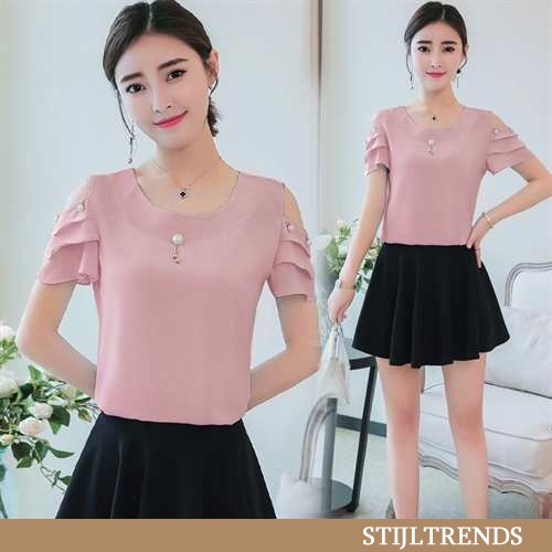 Hemdje Dames Chiffon Comfort Roze