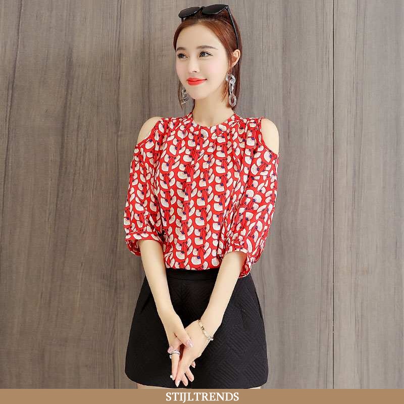 Hemdje Dames Chiffon Hippe Vlinderdas
