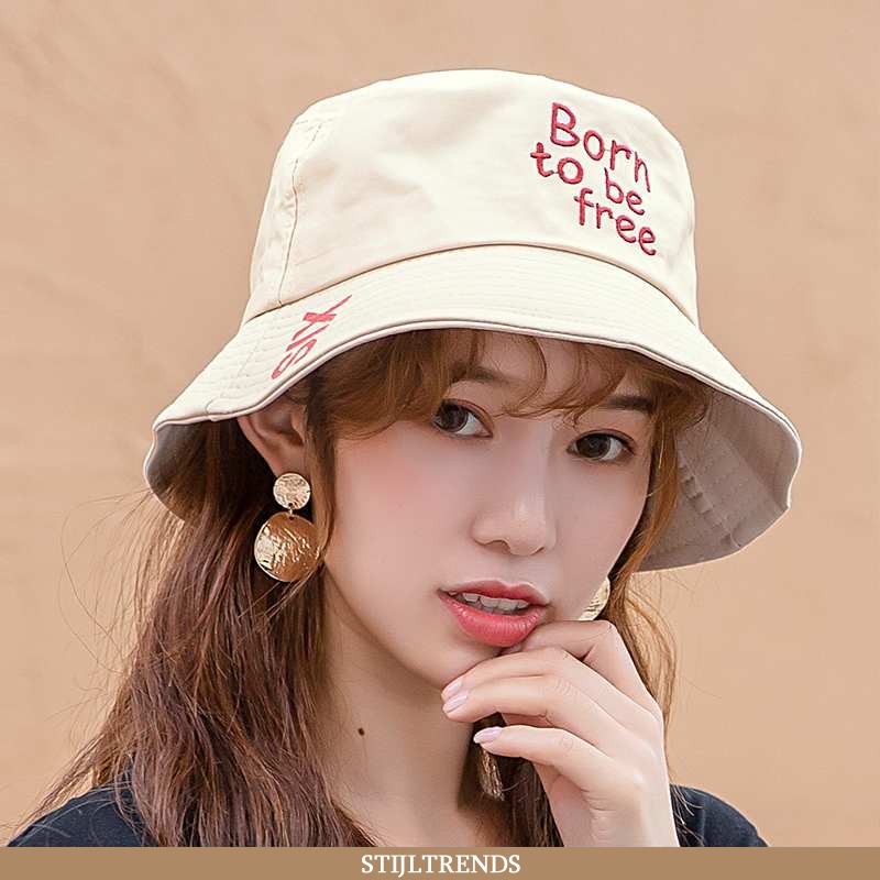 Hoed Dames Casual Mooi Beige