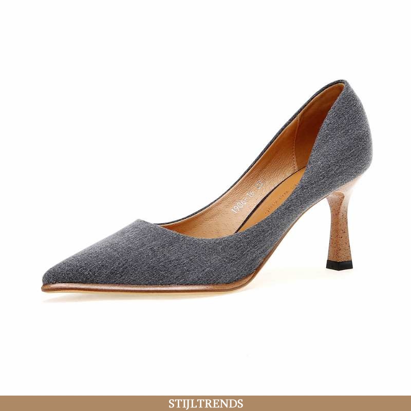 Hoge Hakken Dames Pumps Herfst Grijs