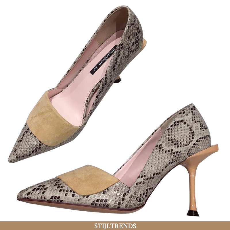 Hoge Hakken Dames Pumps Lente Grijs