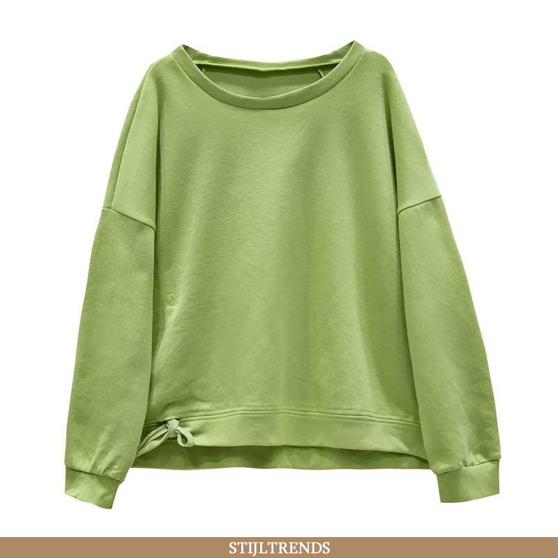Hoodie Dames Baggy Koe Turquoise