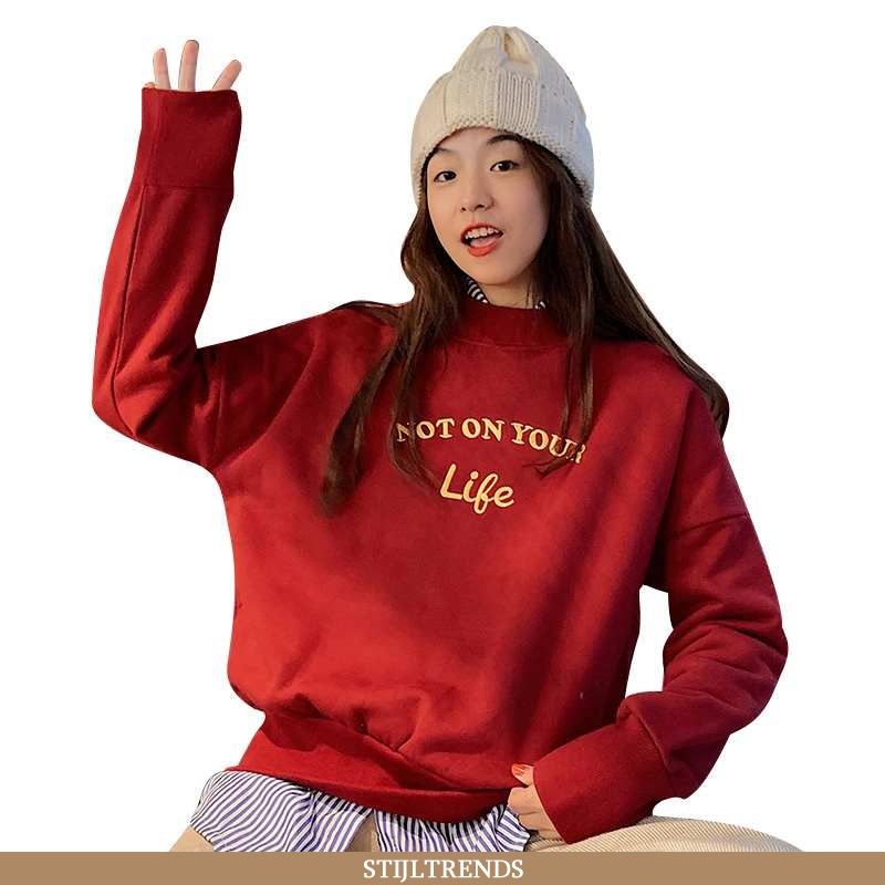 Hoodie Dames Katoenen Dunne Super