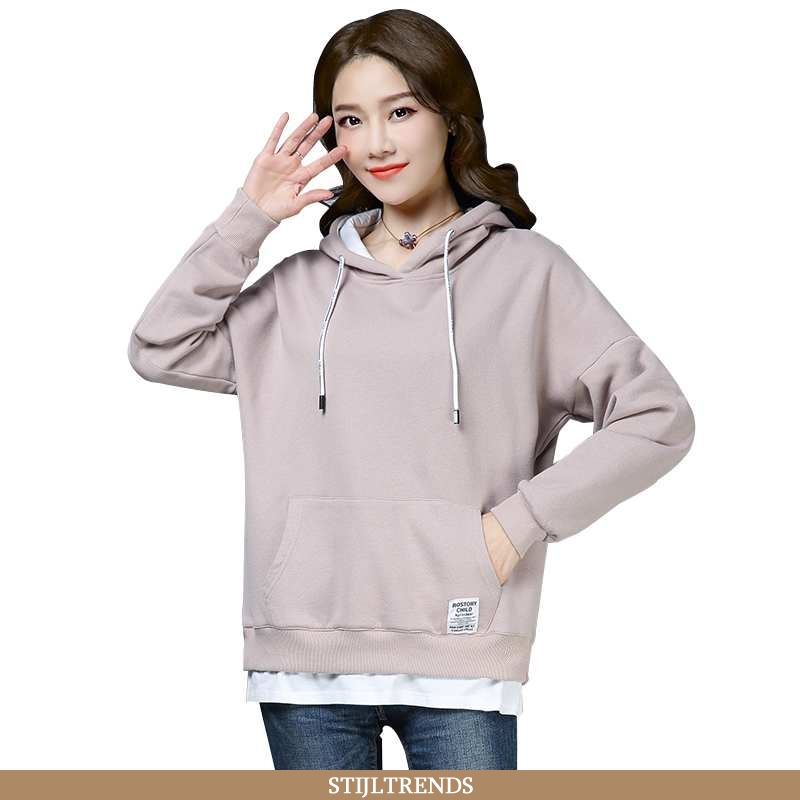 Hoodie Dames Lente Alle Wedstrijden Beige