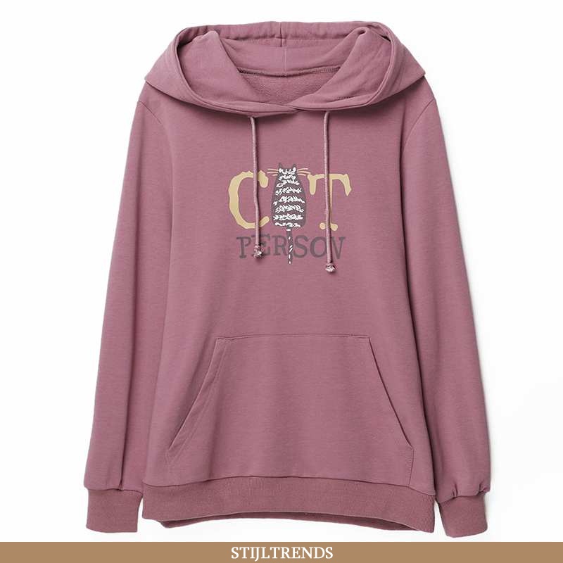 Hoodie Dames Met Capuchon 2020 Purper
