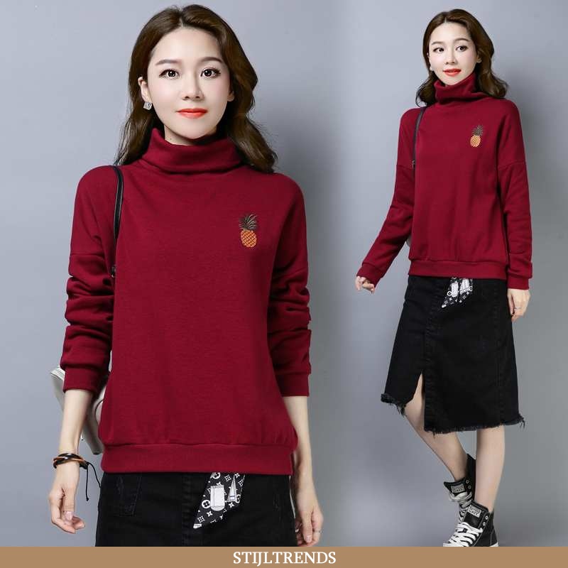 Hoodie Dames Suede Casual Pullover