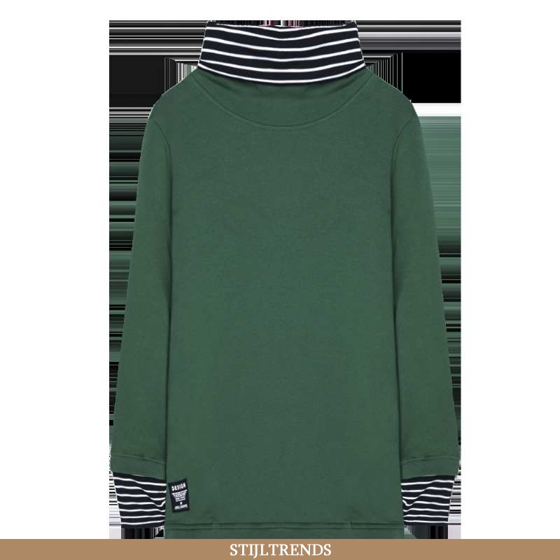 Hoodie Dames Suede Elegante Groen