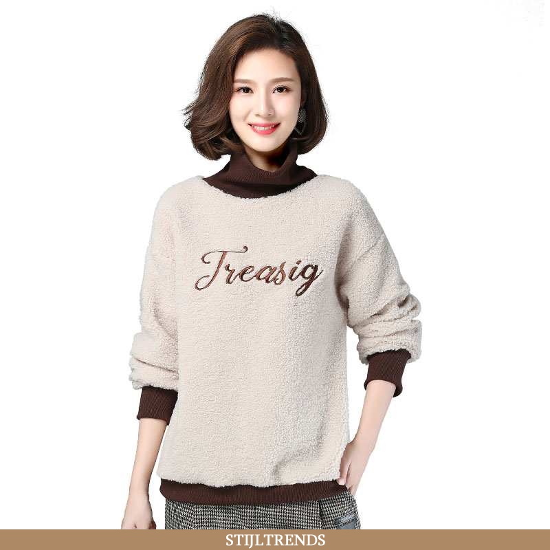 Hoodie Dames Suede Herfst Nieuw