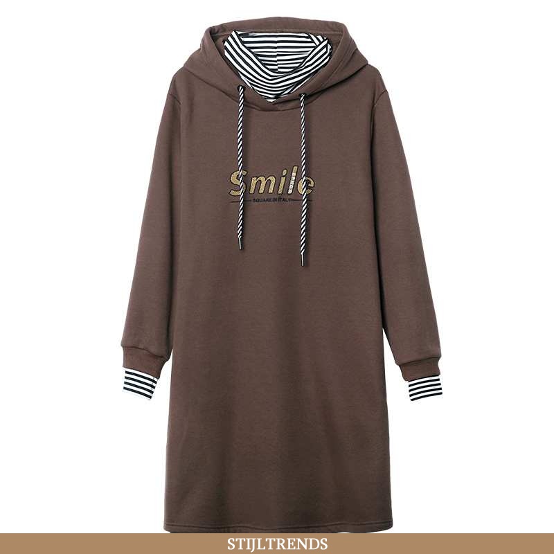 Hoodie Dames Suede Lange Elegante