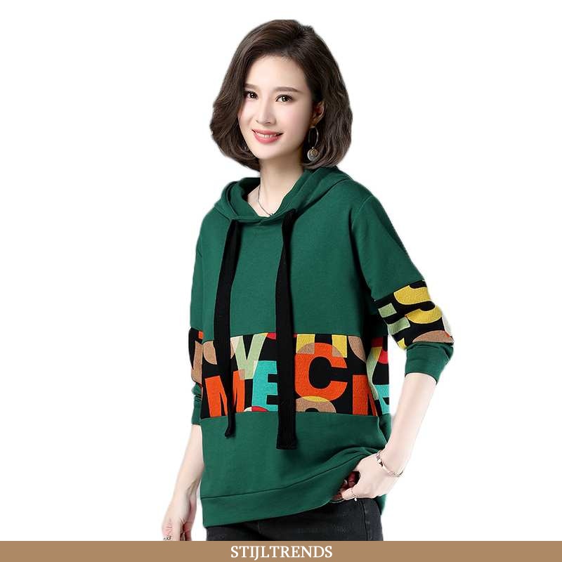 Hoodie Dames Suede Lange Mouwen Elegante