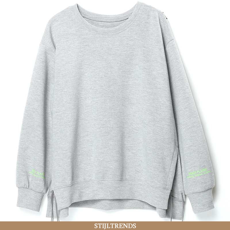 Hoodie Dames Trendy Ronde Hals Grijs