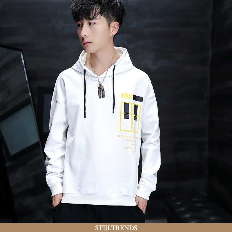Hoodie Heren Baggy Hip-hop Witte