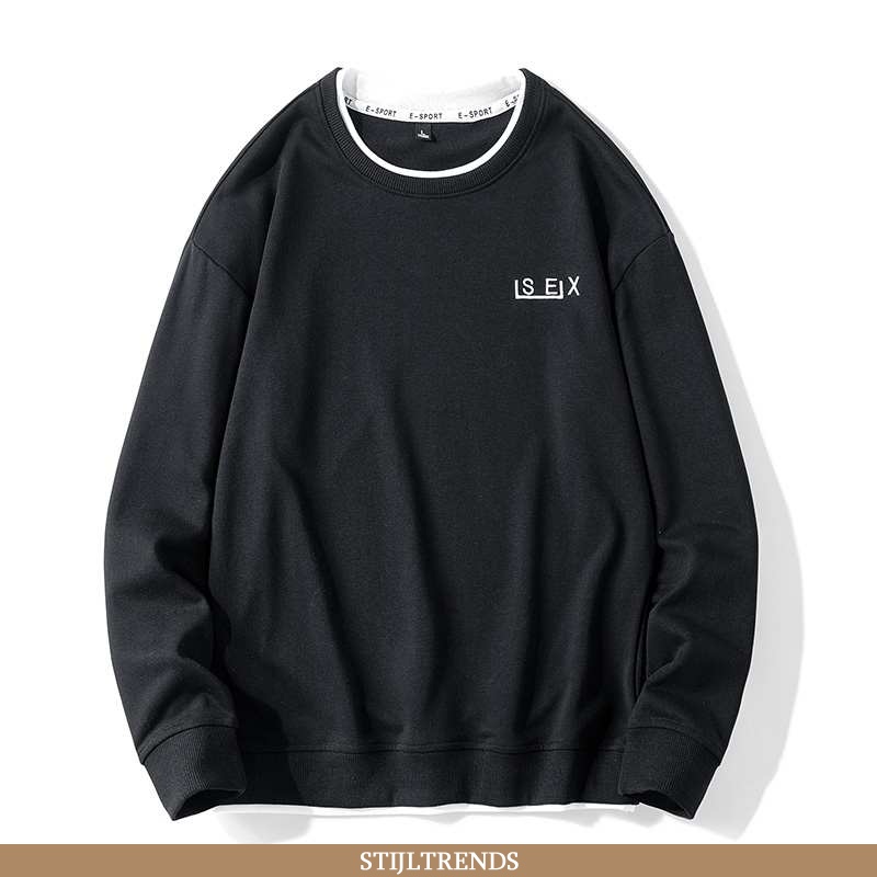 Hoodie Heren Broderie Mannen Zwarte