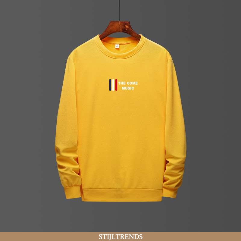 Hoodie Heren Casual Geel