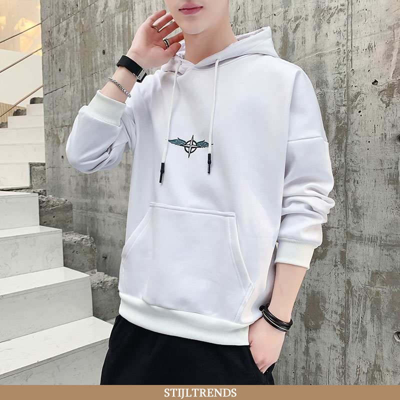 Hoodie Heren Casual Jasje Witte