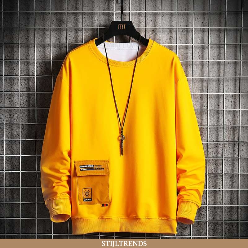 Hoodie Heren Geel