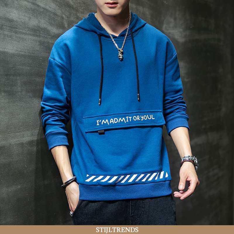 Hoodie Heren Herfst Mannen Blauwe
