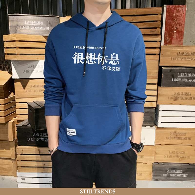 Hoodie Heren Jas Lange Mouwen Nieuw