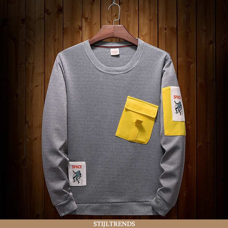 Hoodie Heren Jas Lente Grijs