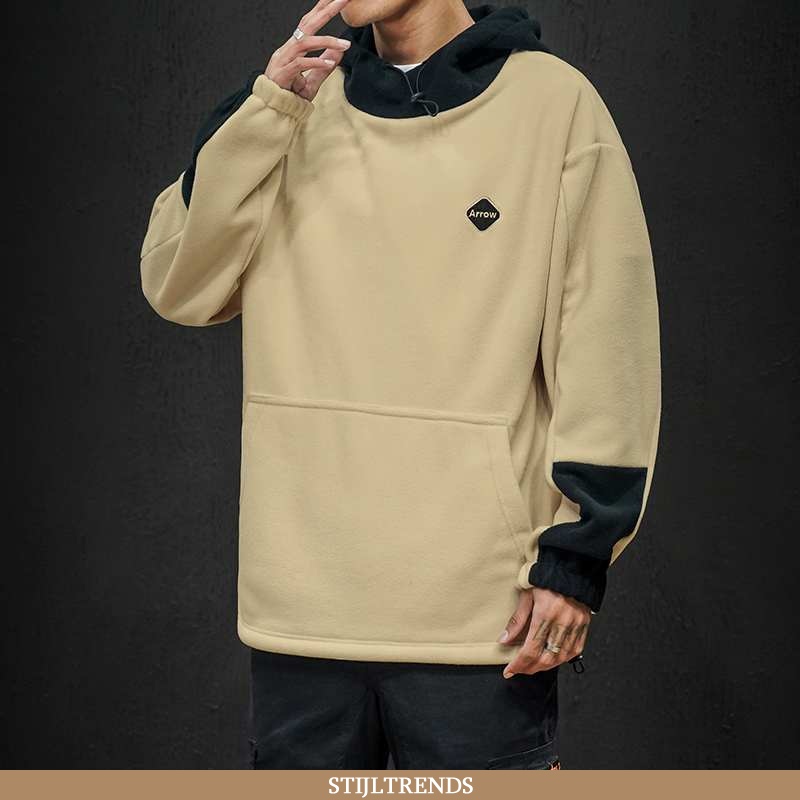 Hoodie Heren Jas Suede Winter Nieuw