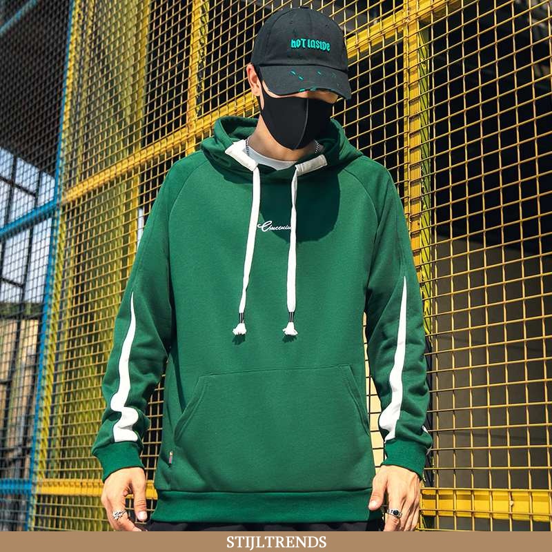 Hoodie Heren Met Capuchon Groen