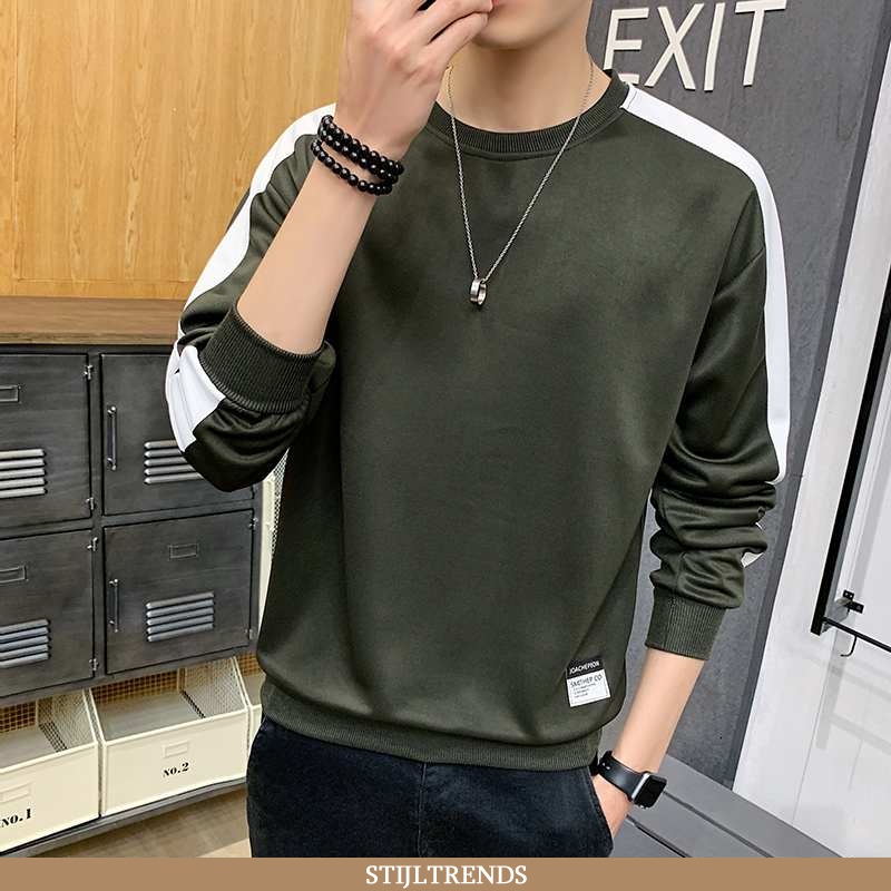 Hoodie Heren Trendy Gemiddelde Legergroene