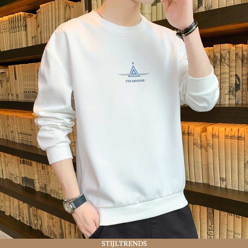 Hoodie Heren Trendy Jasje Witte