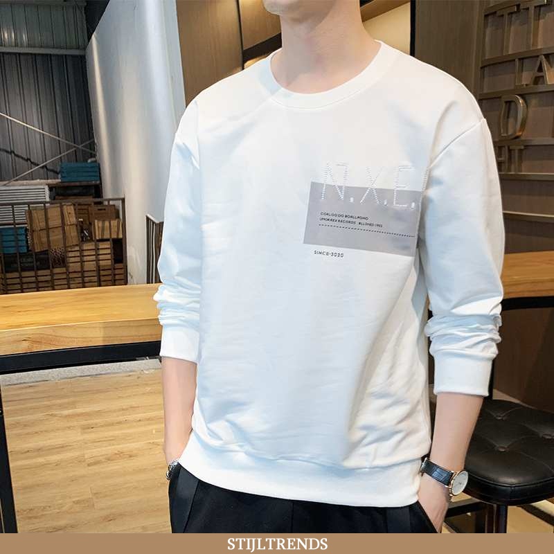 Hoodie Heren Trendy Jasje Witte