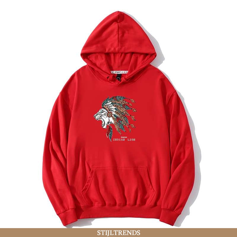 Hoodie Heren Trendy Lovers Rood