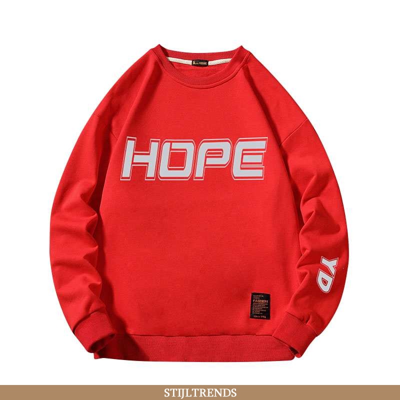 Hoodie Heren Winter Persoonlijk Rood