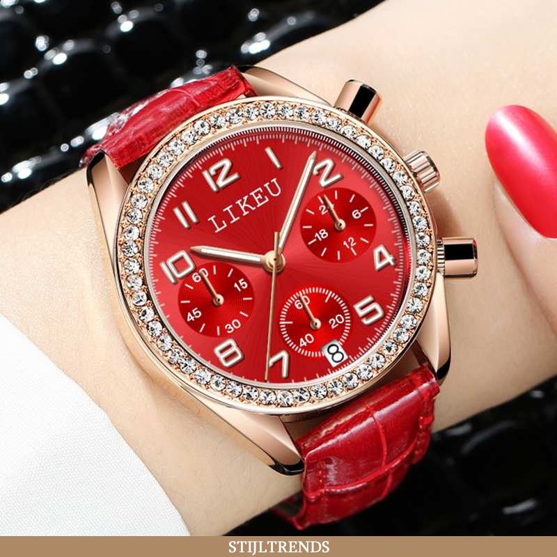 Horloge Dames Leren Hippe Vrouw