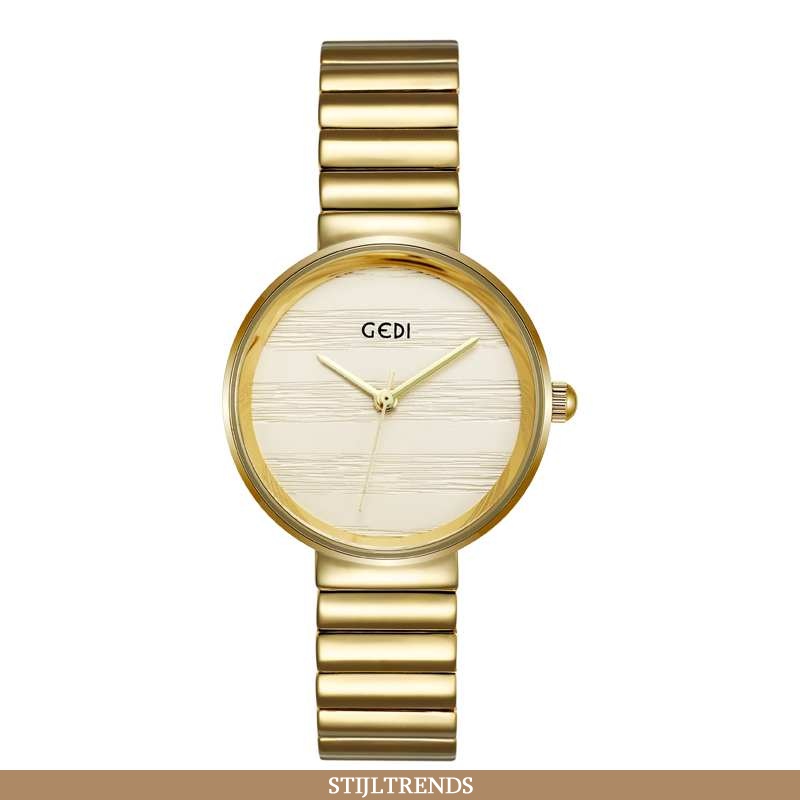 Horloge Dames Vintage Student Gouden