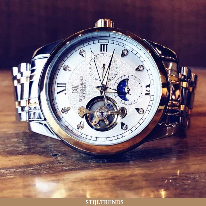 Horloge Heren Hippe Roestvrij Staal Witte