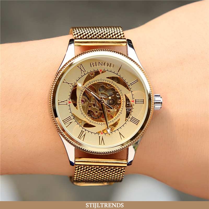 Horloge Heren Kanten Mannen Gouden