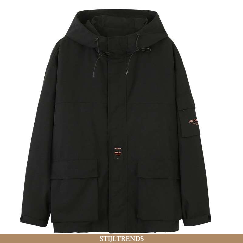 Jas Heren Cardigan Herfst Zwart