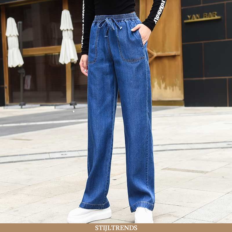 Jeans Dames Broek Hoge Taille Nieuw