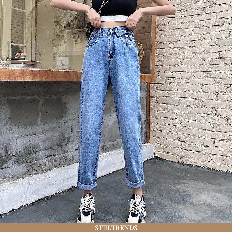 Jeans Dames Spijkerbroek Jeans Skinny Rood