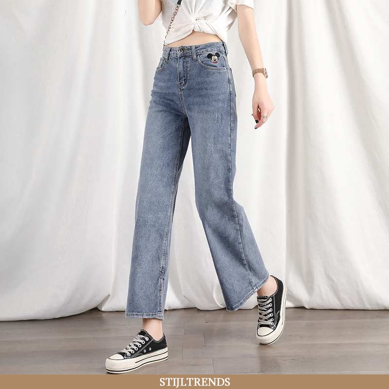 Jeans Dames Spijkerbroek Jeans Straight Nieuw