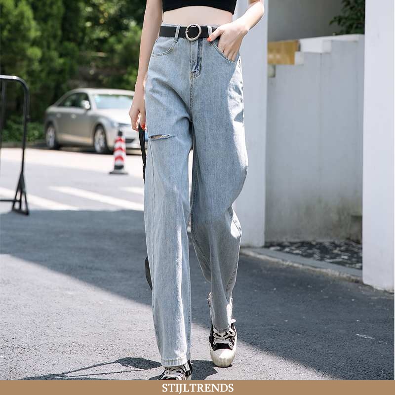 Jeans Dames Spijkerbroek Jeans Straight Vrouwen