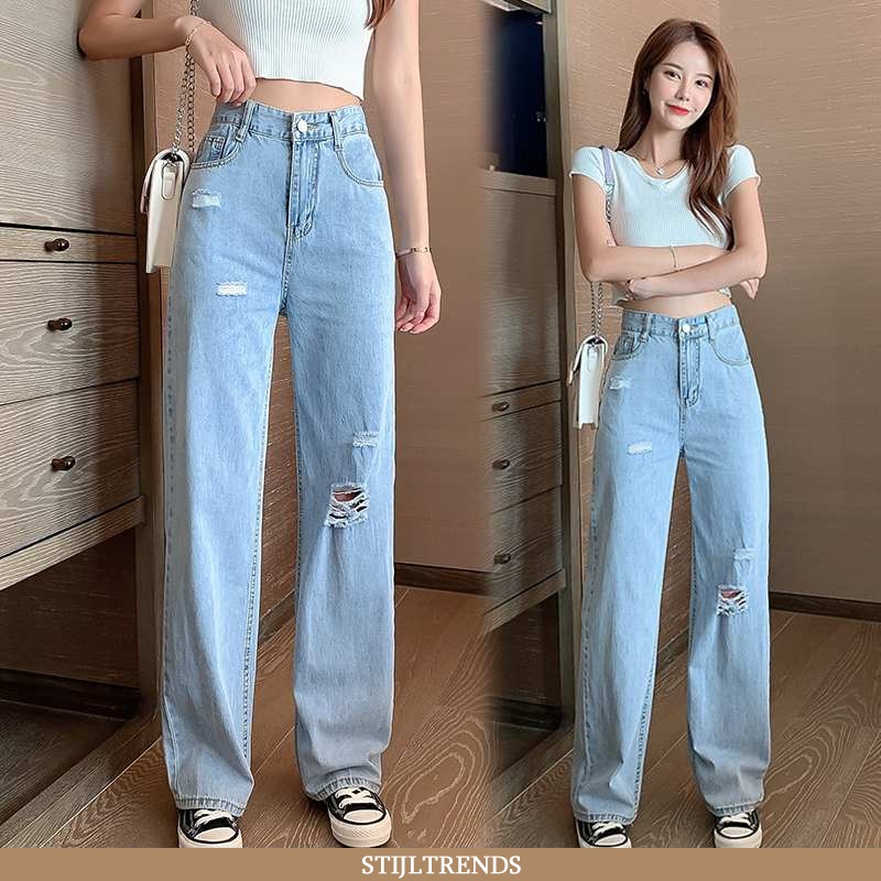 Jeans Dames Spijkerbroek Jeans Straight Vrouwen
