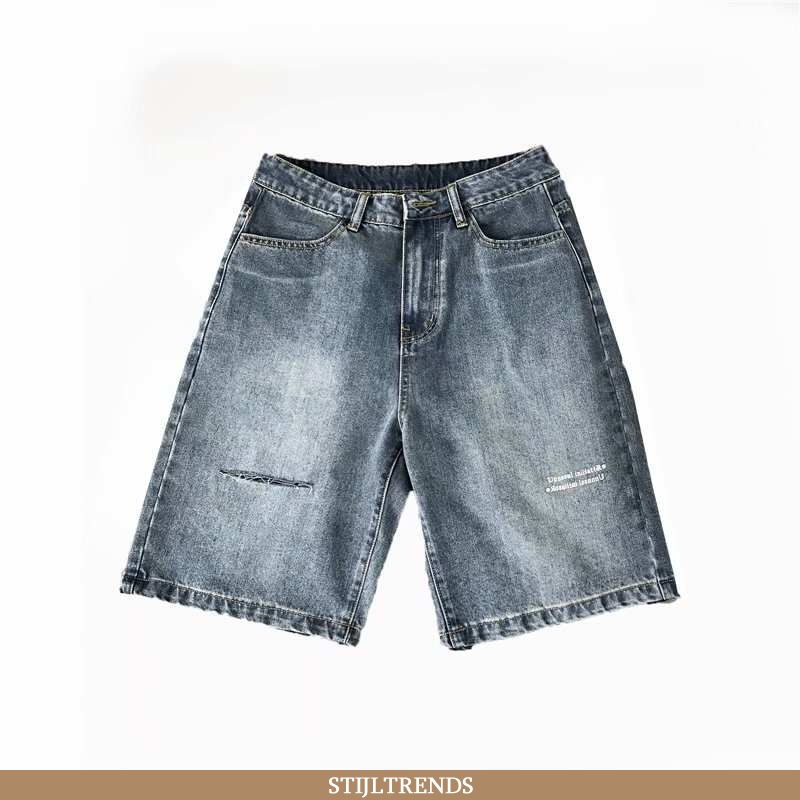 Jeans Heren Korte Broek Trendy Gemiddelde