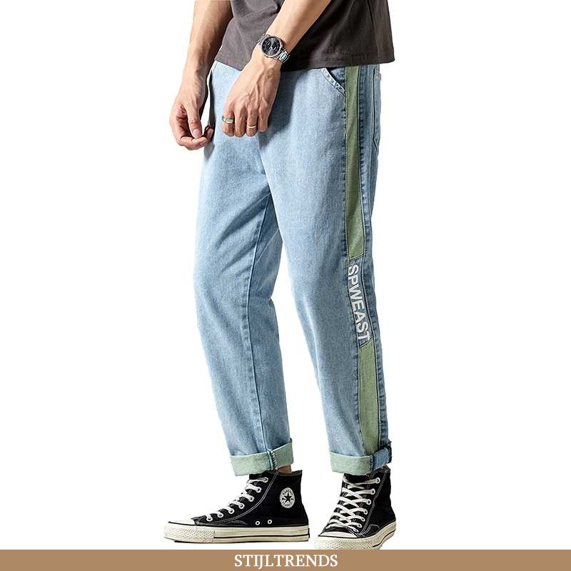 Jeans Heren Spijkerbroek Jeans Baggy Groen